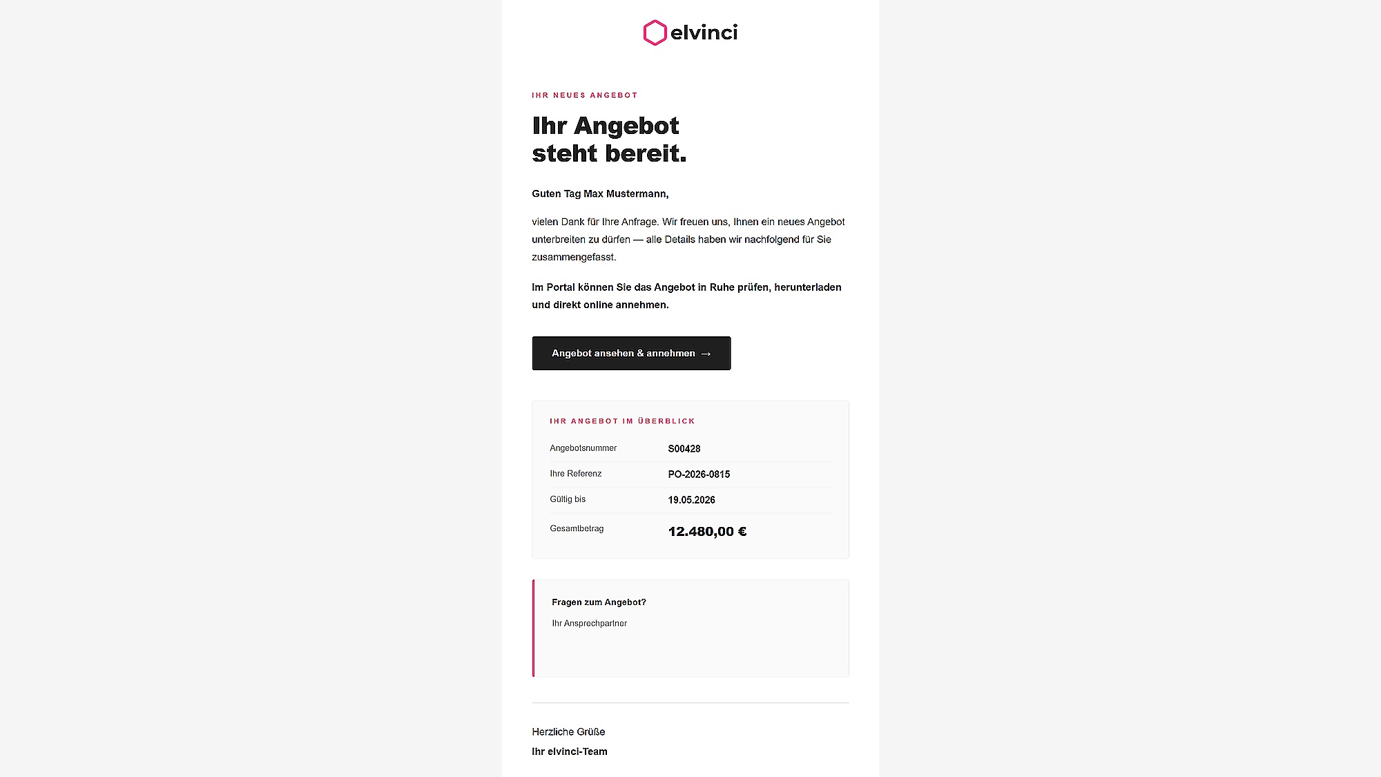 elvinci offer email